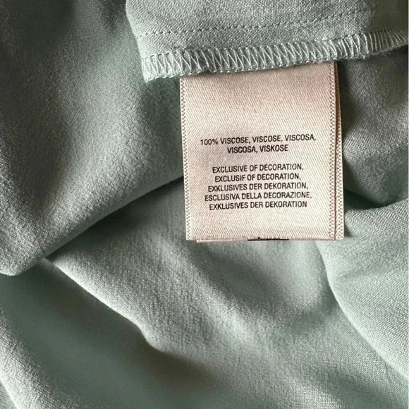 NWT | ANTHROPOLOGIE HOLDING HORSES | SEA BLUE PEASANT HALTER BLOUSE | 	SMALL - Picture 11 of 12